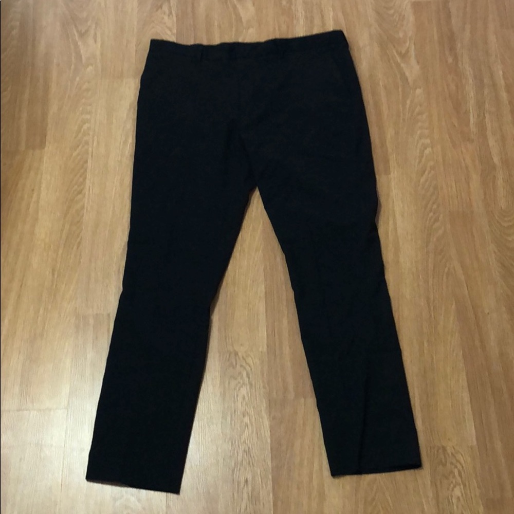 Skinny-Style Black Dress Pants